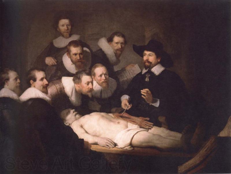 Rembrandt van rijn anatomy lesson of dr,nicolaes tulp Germany oil painting art